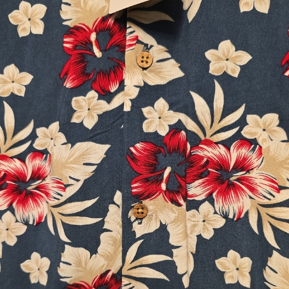 Denim & Flower Navy and Red Floral Men's Shirt - Picture 4 of 4